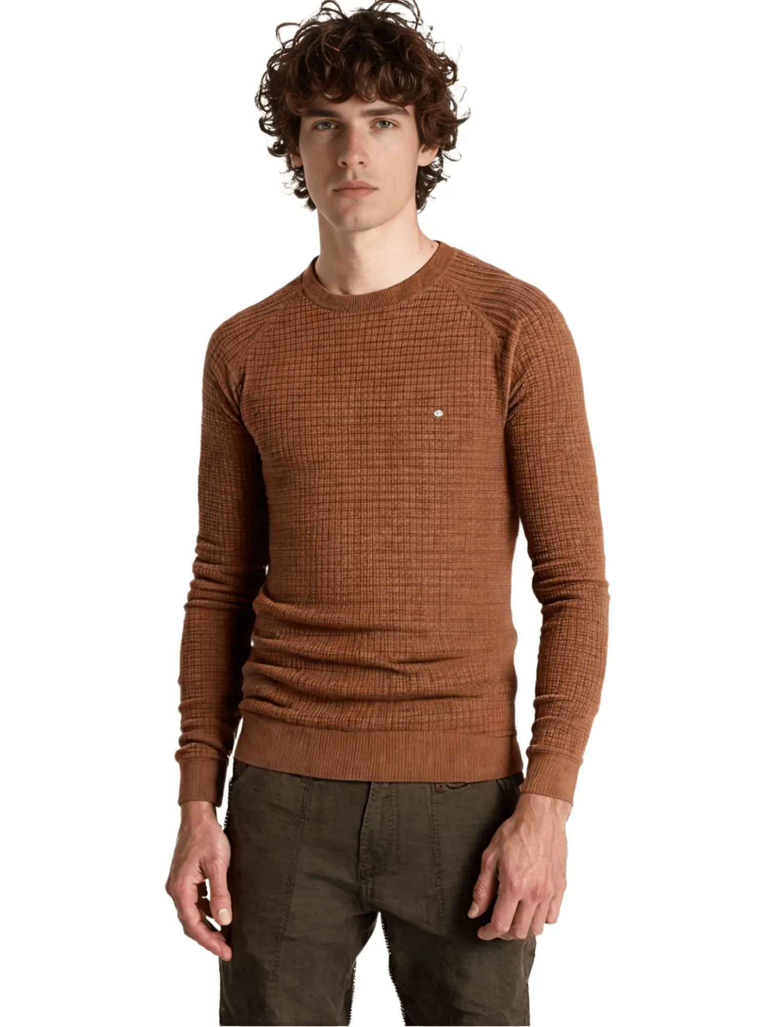 100% Cotton Men's Waffle Sweaters