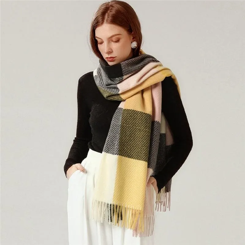 8 Colors Warm Wool Scarf Showl