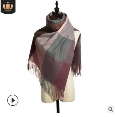 8 Colors Warm Wool Scarf Showl