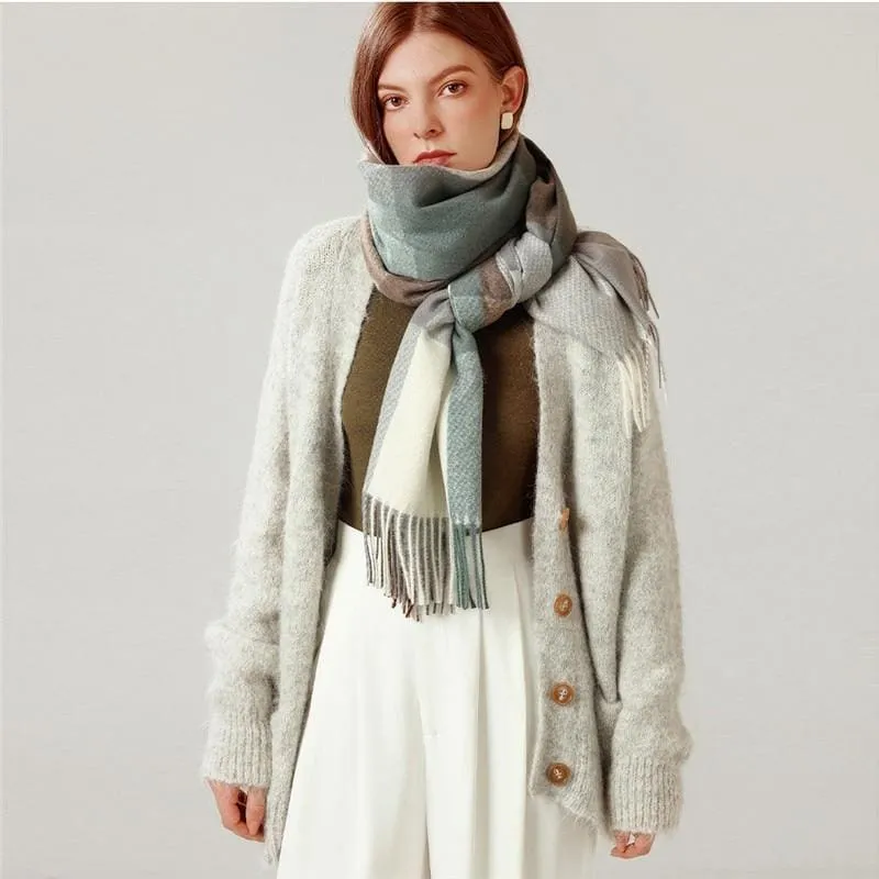 8 Colors Warm Wool Scarf Showl