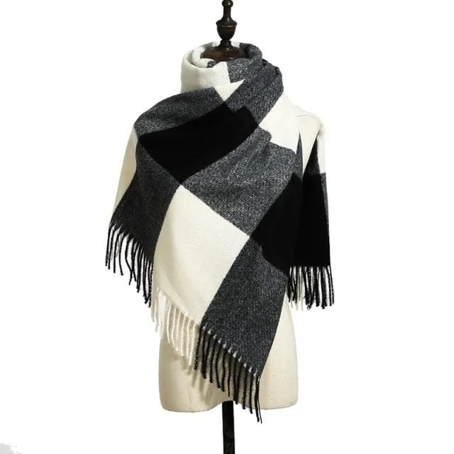 8 Colors Warm Wool Scarf Showl