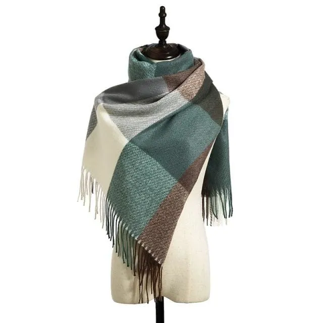 8 Colors Warm Wool Scarf Showl