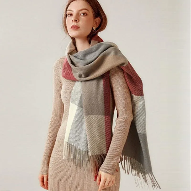 8 Colors Warm Wool Scarf Showl