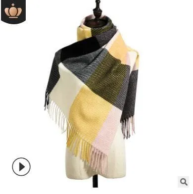 8 Colors Warm Wool Scarf Showl