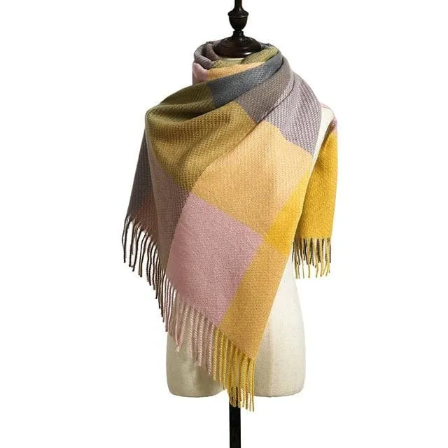 8 Colors Warm Wool Scarf Showl