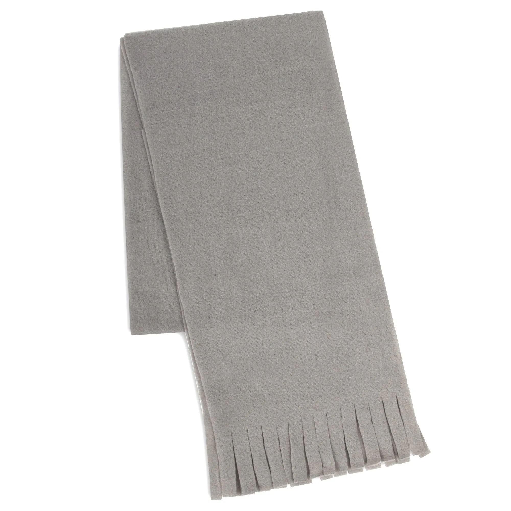 Adult Fleece Scarves 60" x 8" With Fringe - Assorted Colors