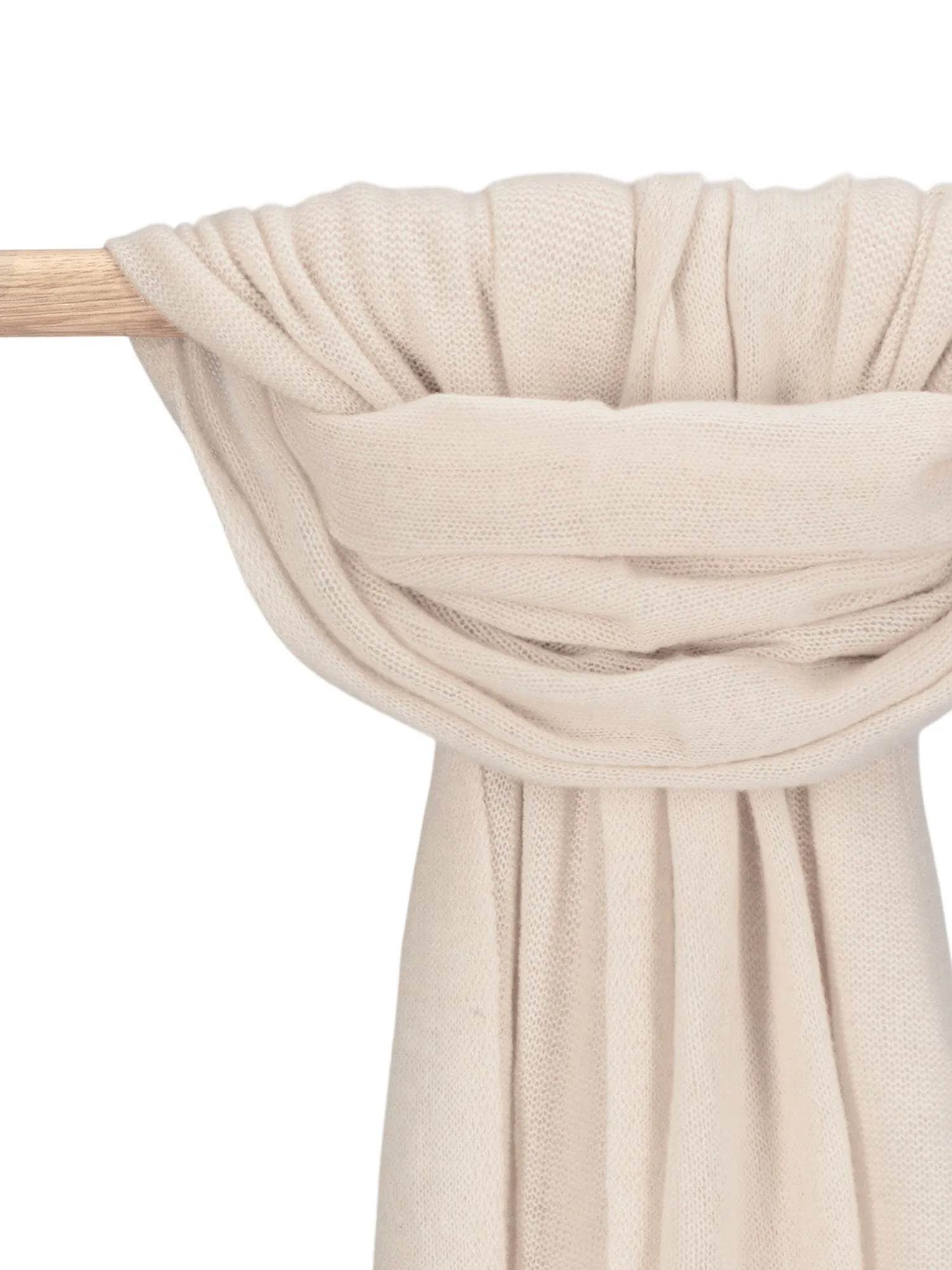 Airy cashmere scarf "Flow" - cream