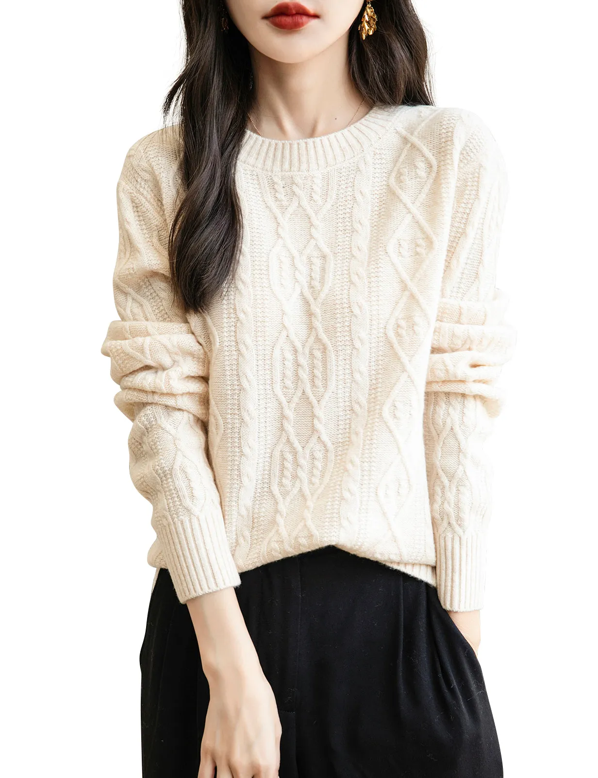 Alexa Woman Long Sleeve O-Neck Sweater