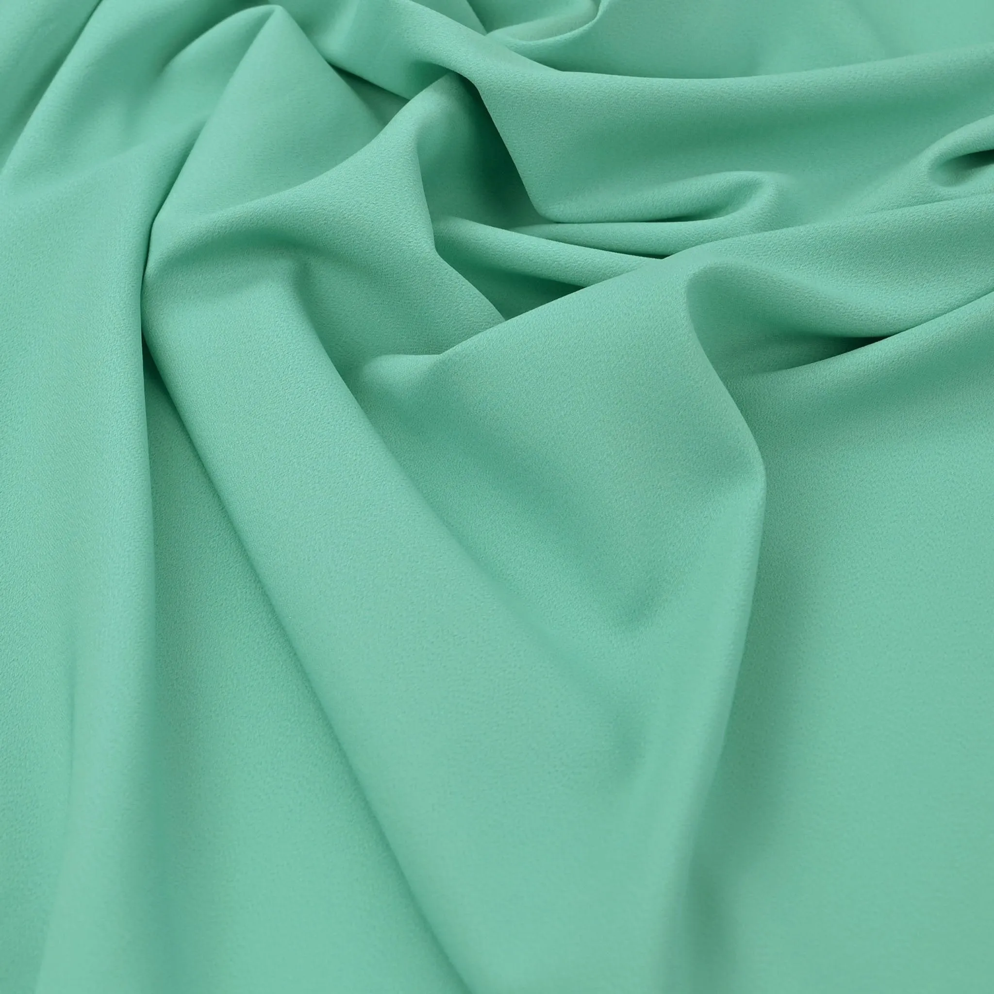 Aqua Green Crepe Fabric 97193