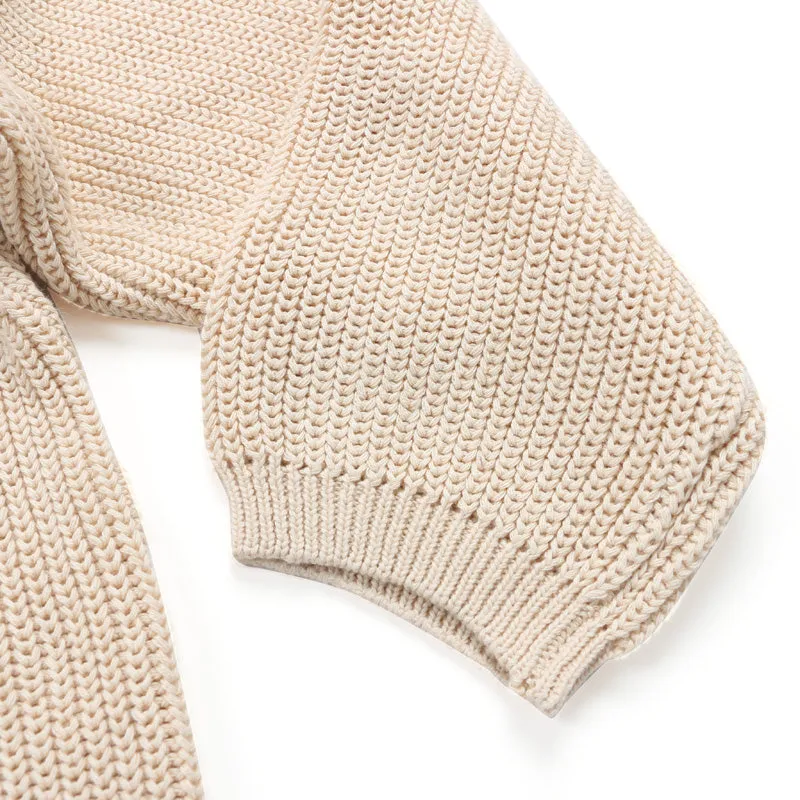 Beige Knitted Sweater