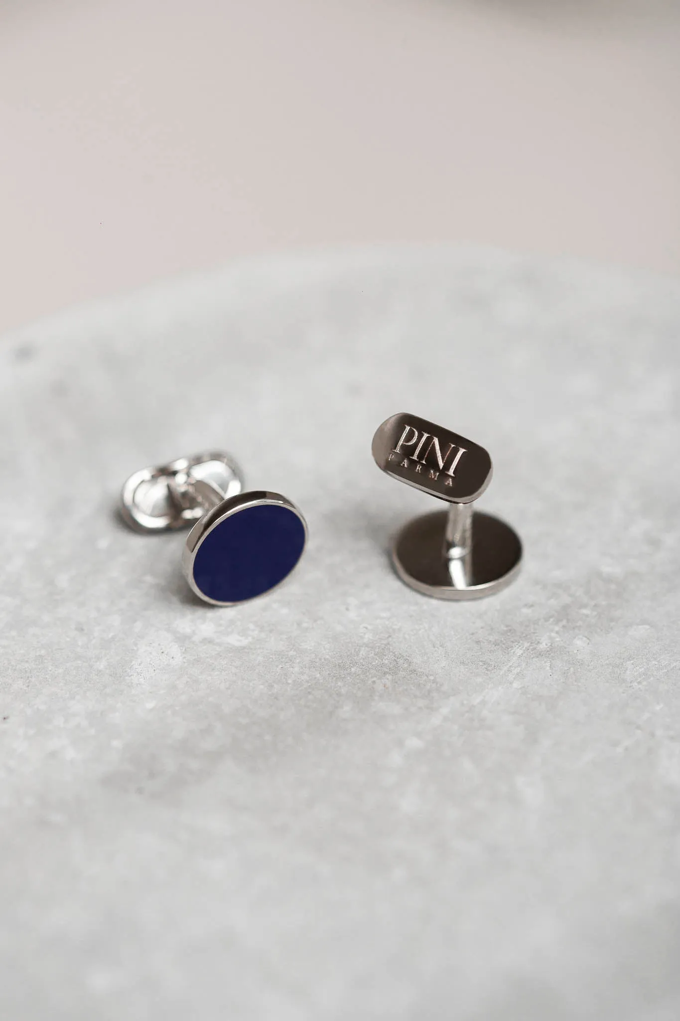 Blue cufflinks - Made in Italy