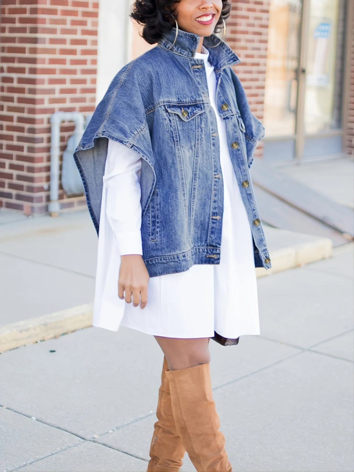 Blue Denim Capelet