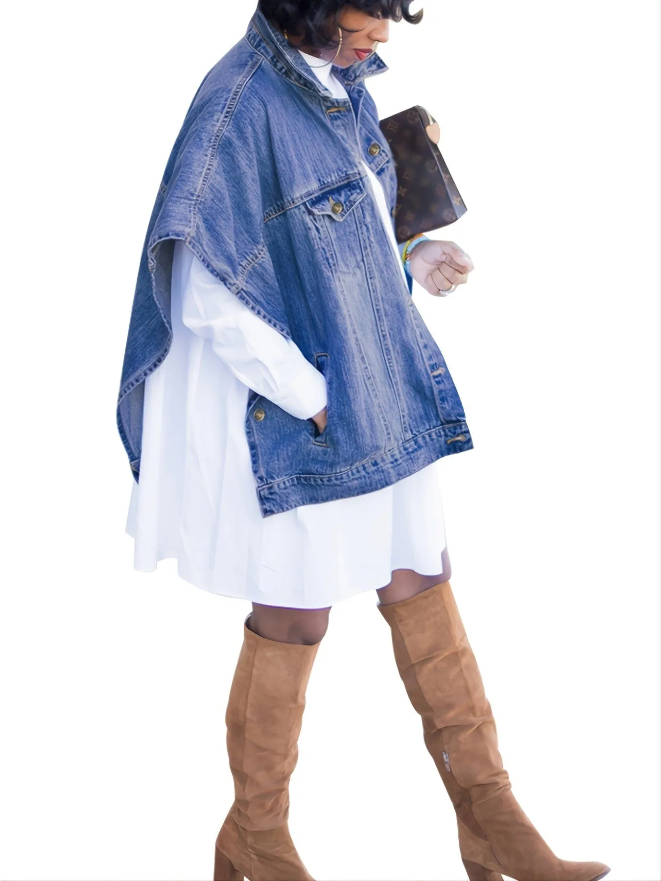 Blue Denim Capelet