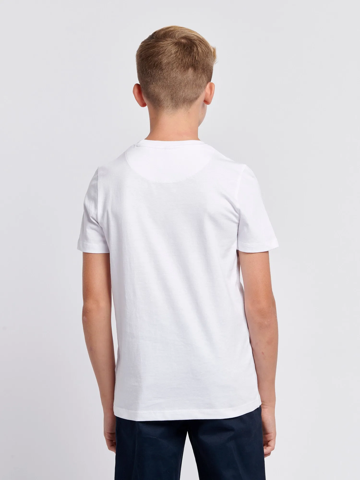 Boys Authentic Graphic T-Shirt in Bright White