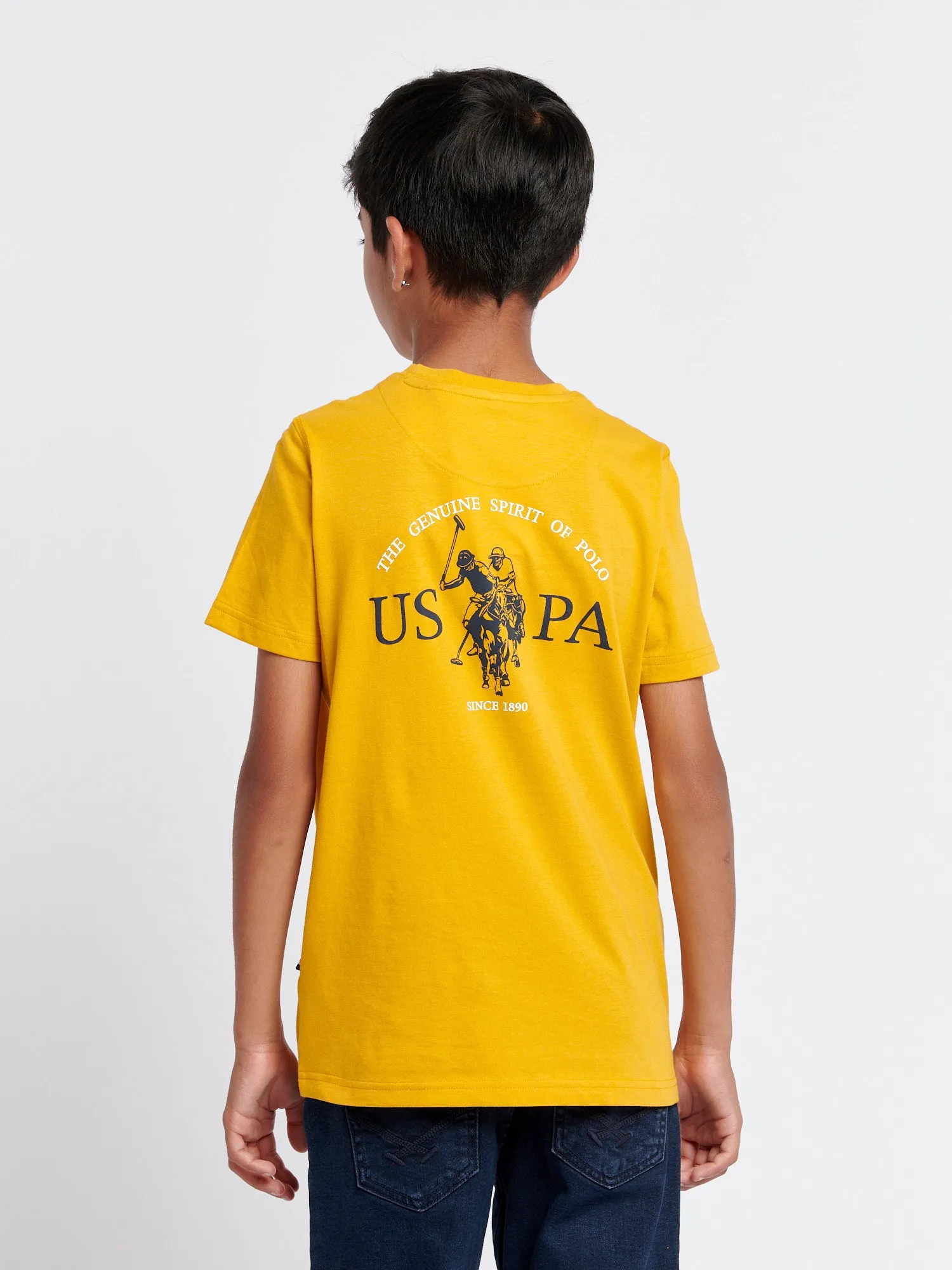 Boys Back Graphic T-Shirt in Mango Mojito