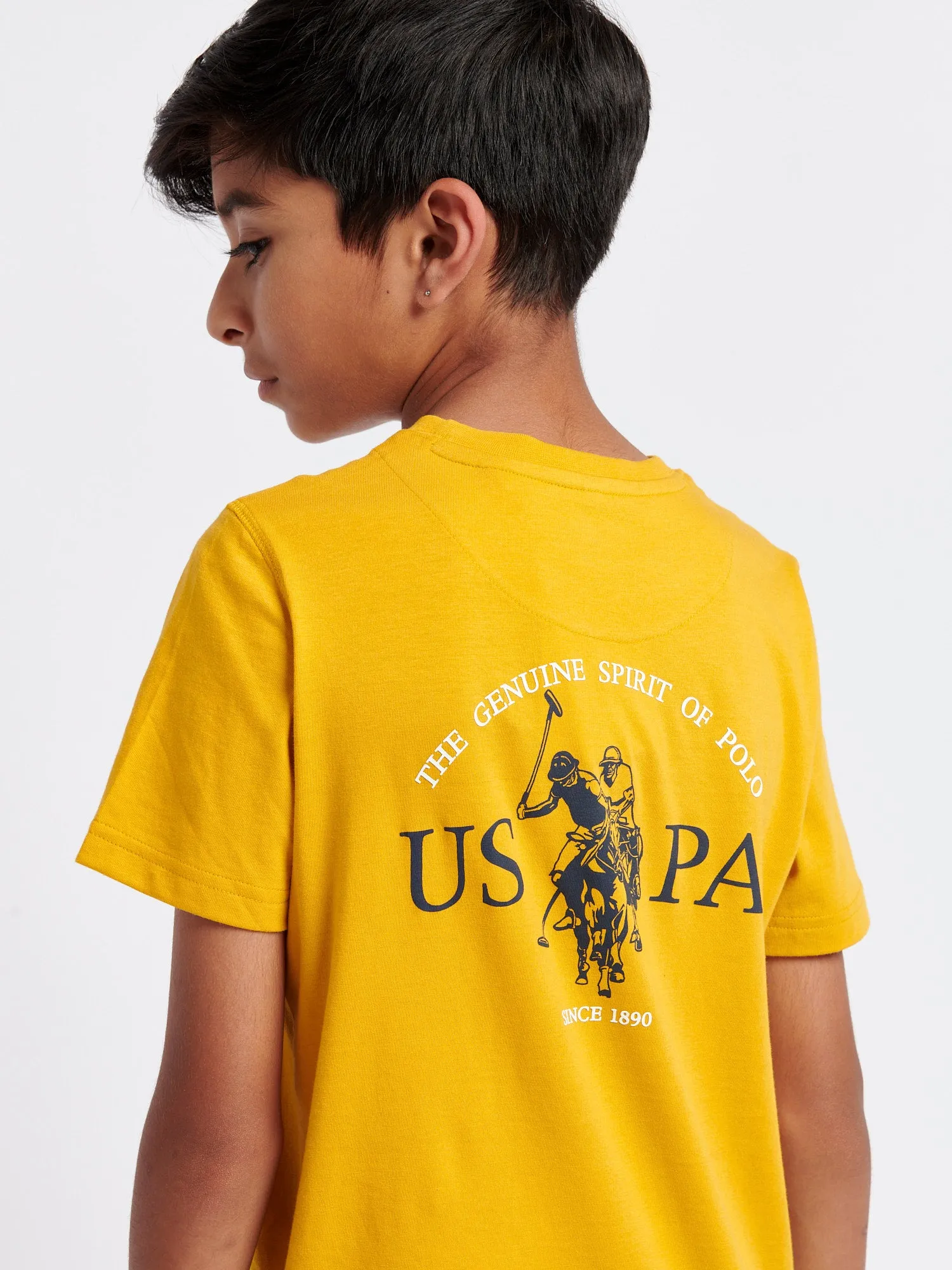 Boys Back Graphic T-Shirt in Mango Mojito