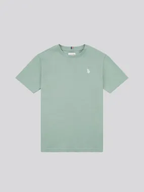 Boys Double Horsemen T- Shirt in Chinois Green