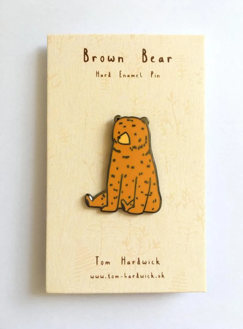 Brown Bear Enamel Pin