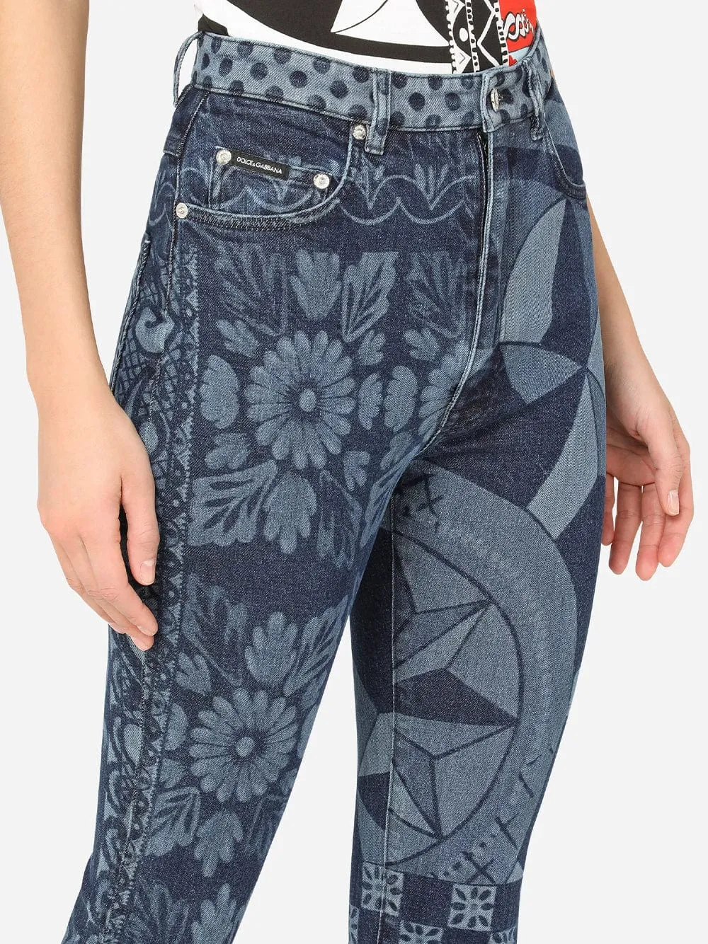 Carretto Print Grace Jeans