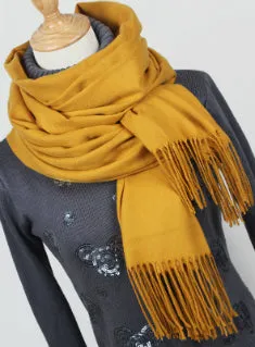 Cashmere Scarves Tassel Lady Thick Warm Scarf