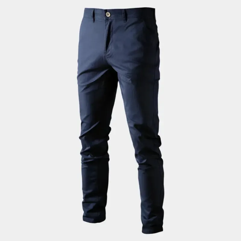 Casual Slim Fit Trousers - Cross & Crown