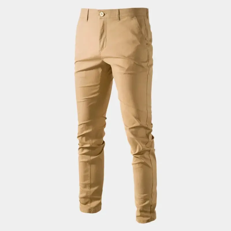 Casual Slim Fit Trousers - Cross & Crown