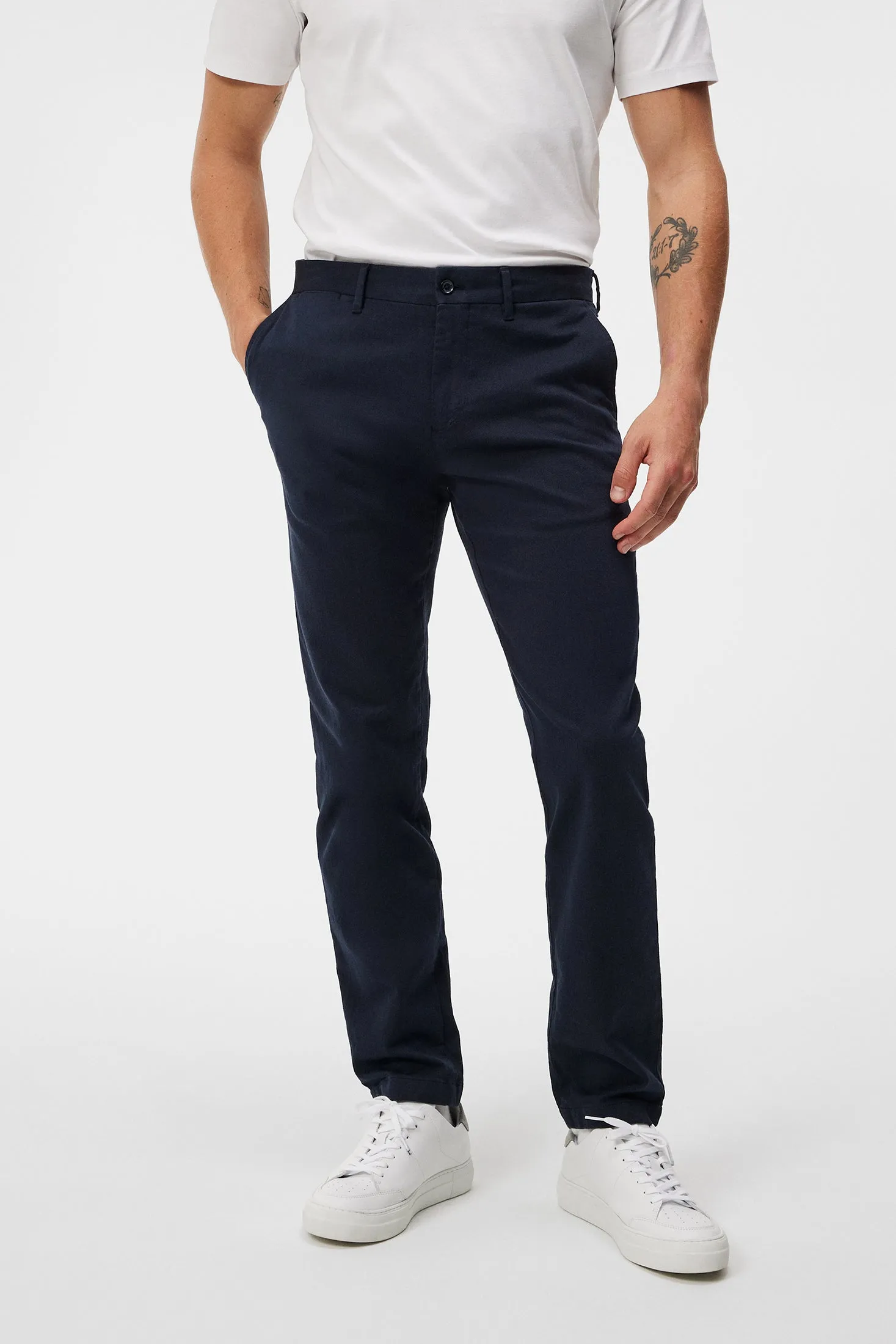 Chaze Flannel Twill Pants / JL Navy