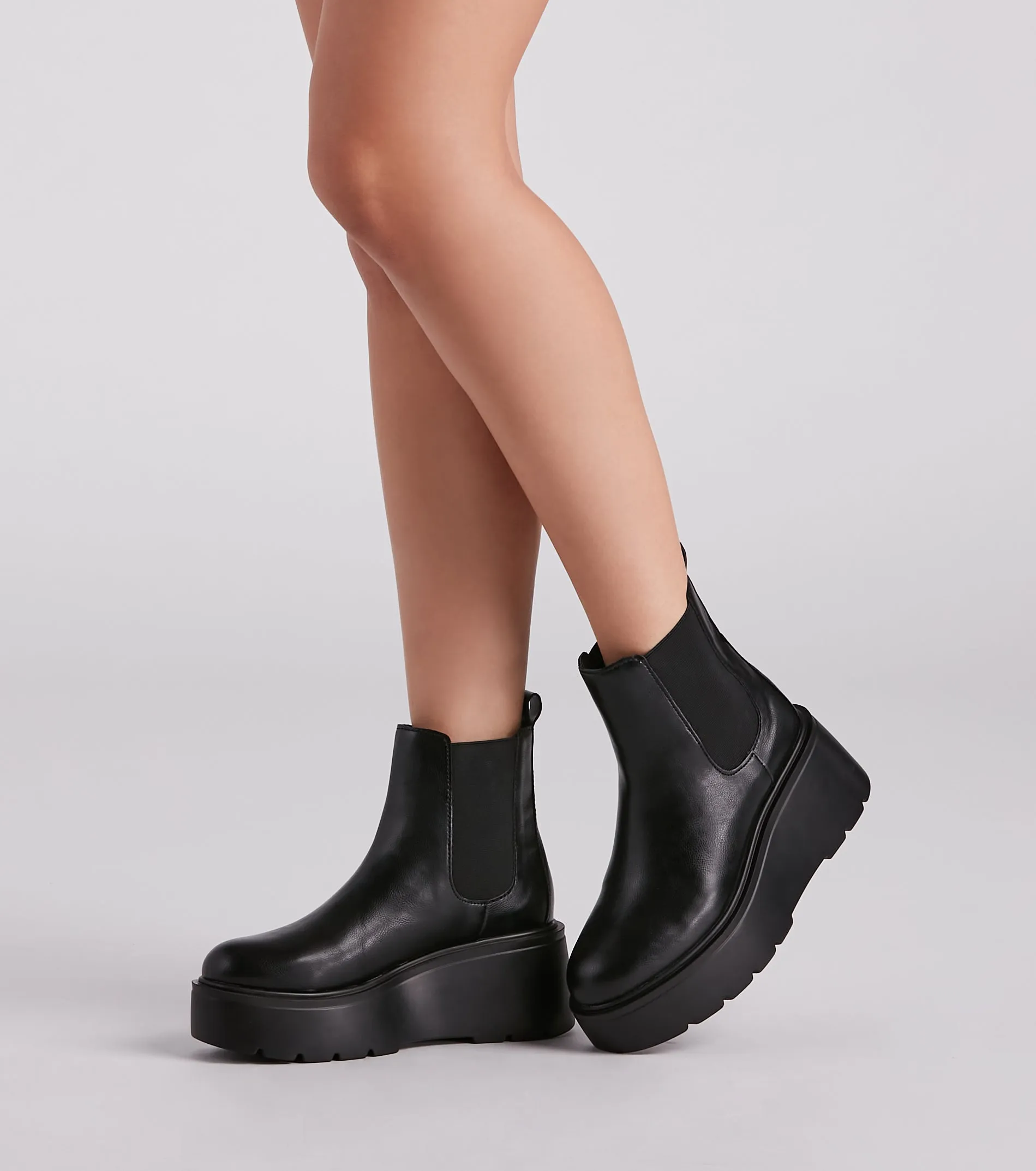 Chic Edge Platform Booties