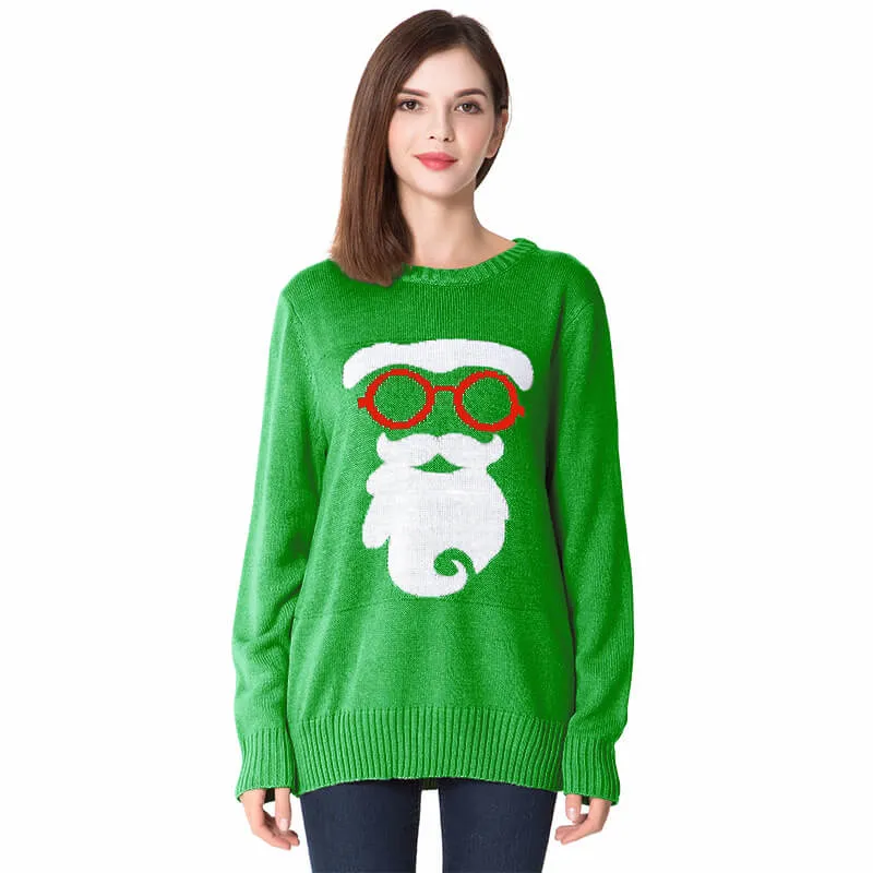 Christmas Crew Neck Pattern Knitting Sweater