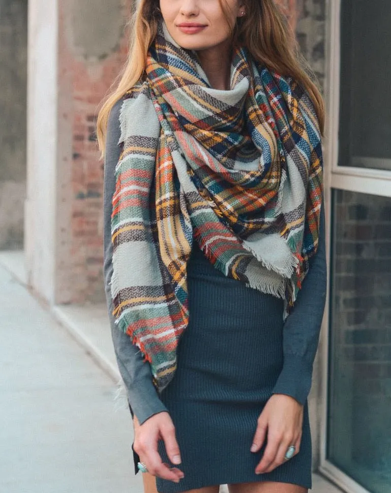 CLASSIC PLAID BLANKET SCARVES