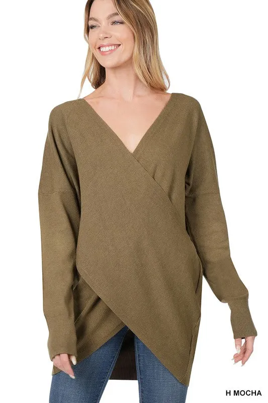 Cross Front Sweater