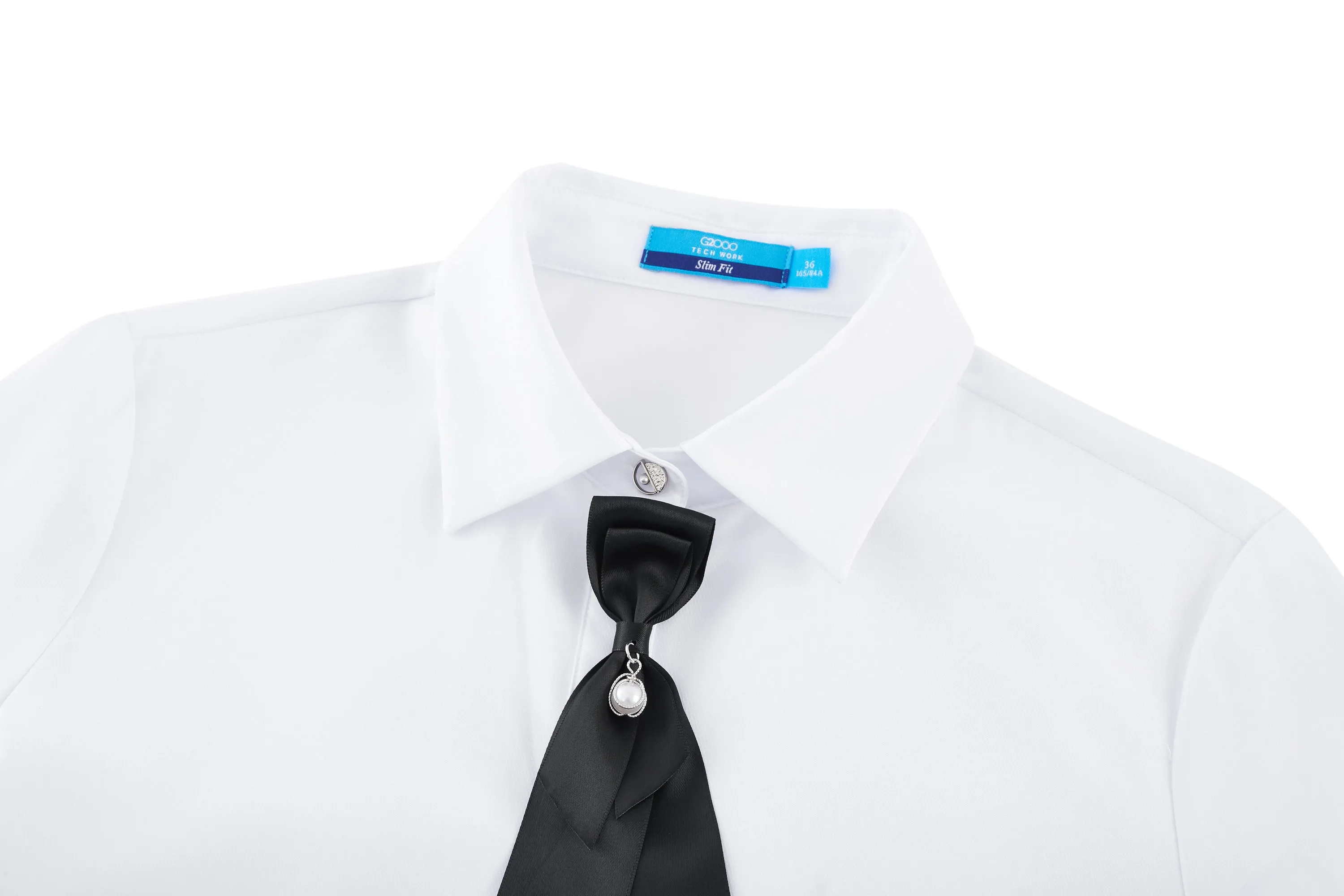 Drew Poplin Shirt with Detachable Tie