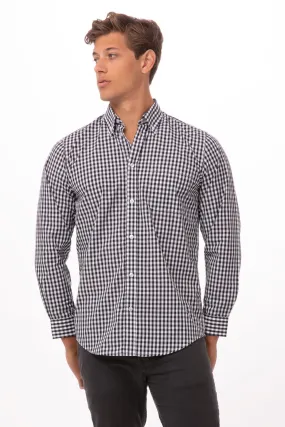 Gingham Men's Dress Shirt-