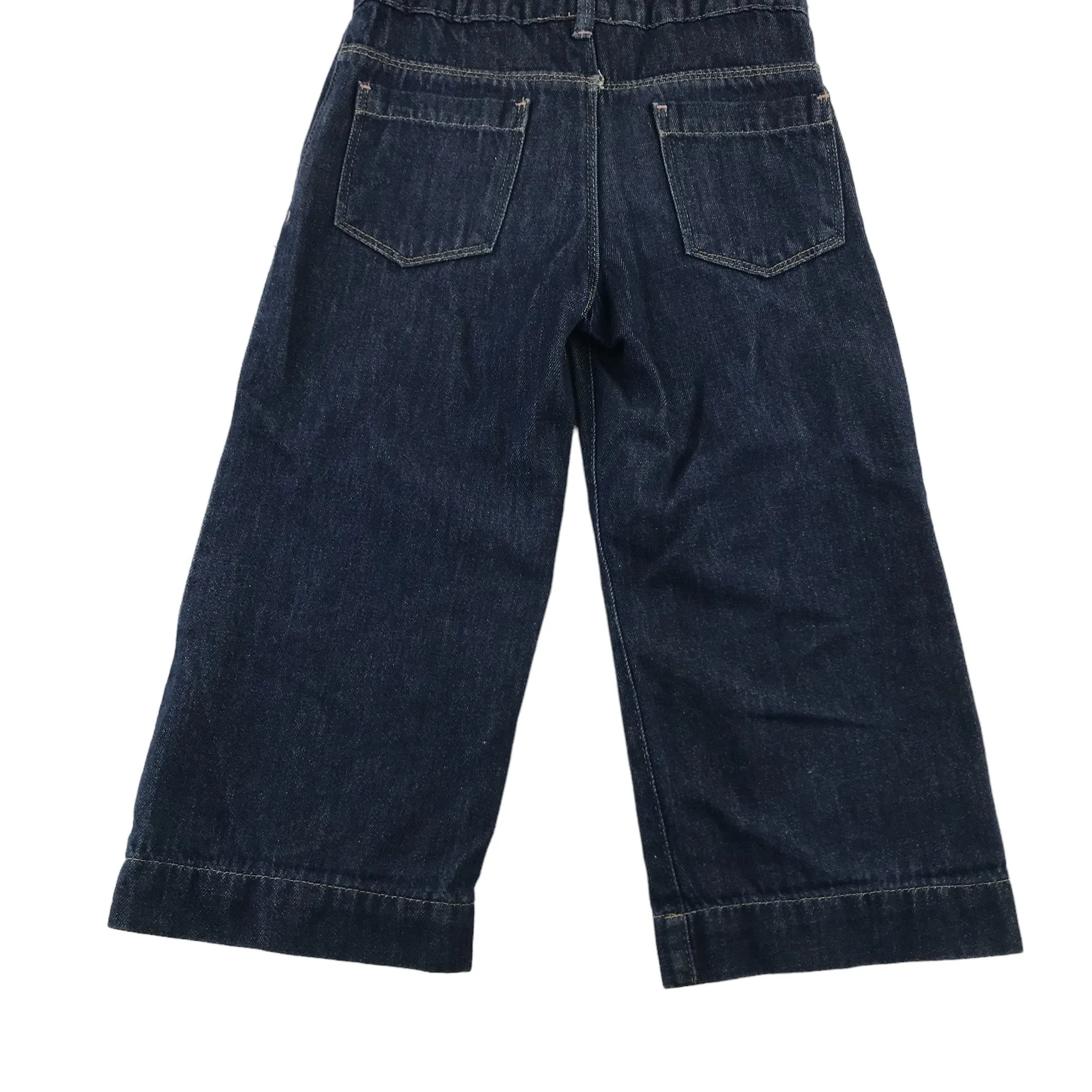 Jigsaw jeans 6-7 years navy blue wide leg cotton