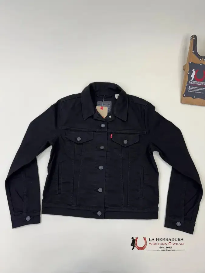 LEVI'S ORIGINAL BLACK TRUCKER JACKET LADIES