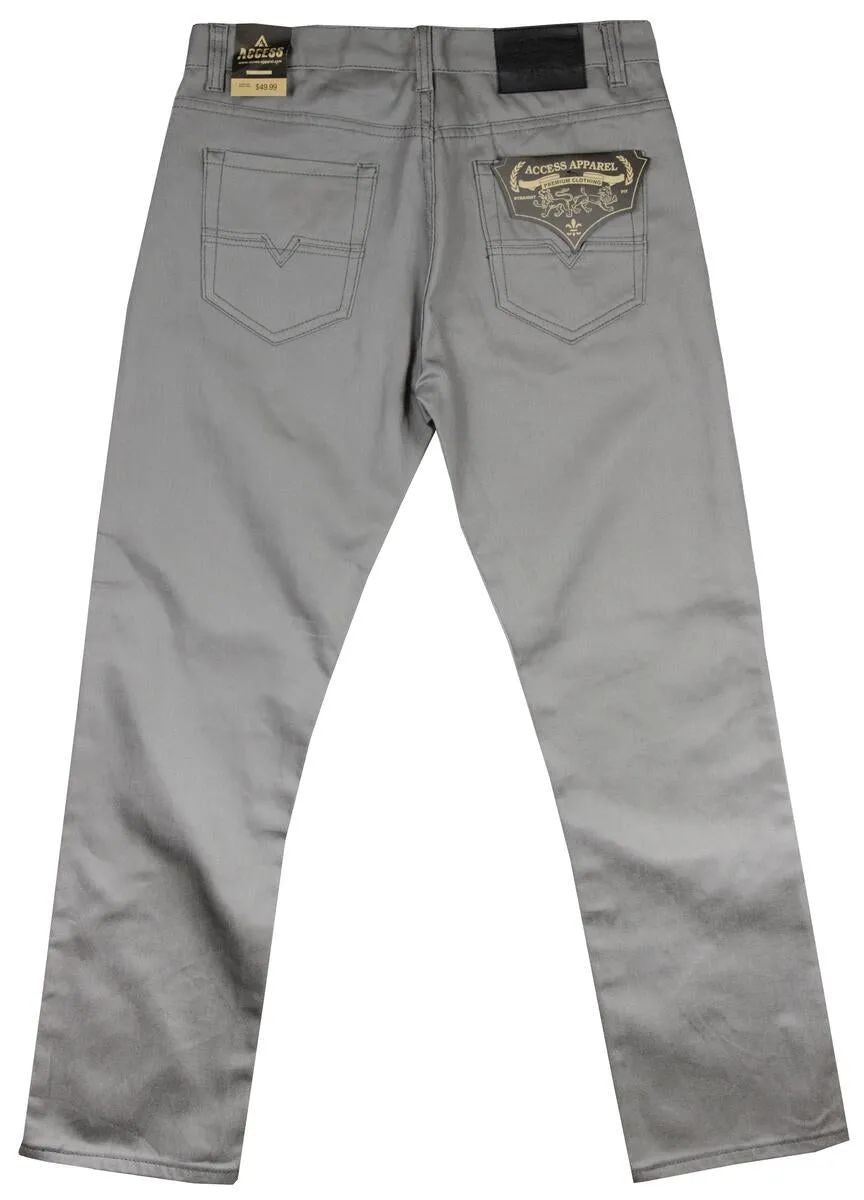 Light Grey Men's Loose-Fit Jeans by Access Apparel Style No: AP14011