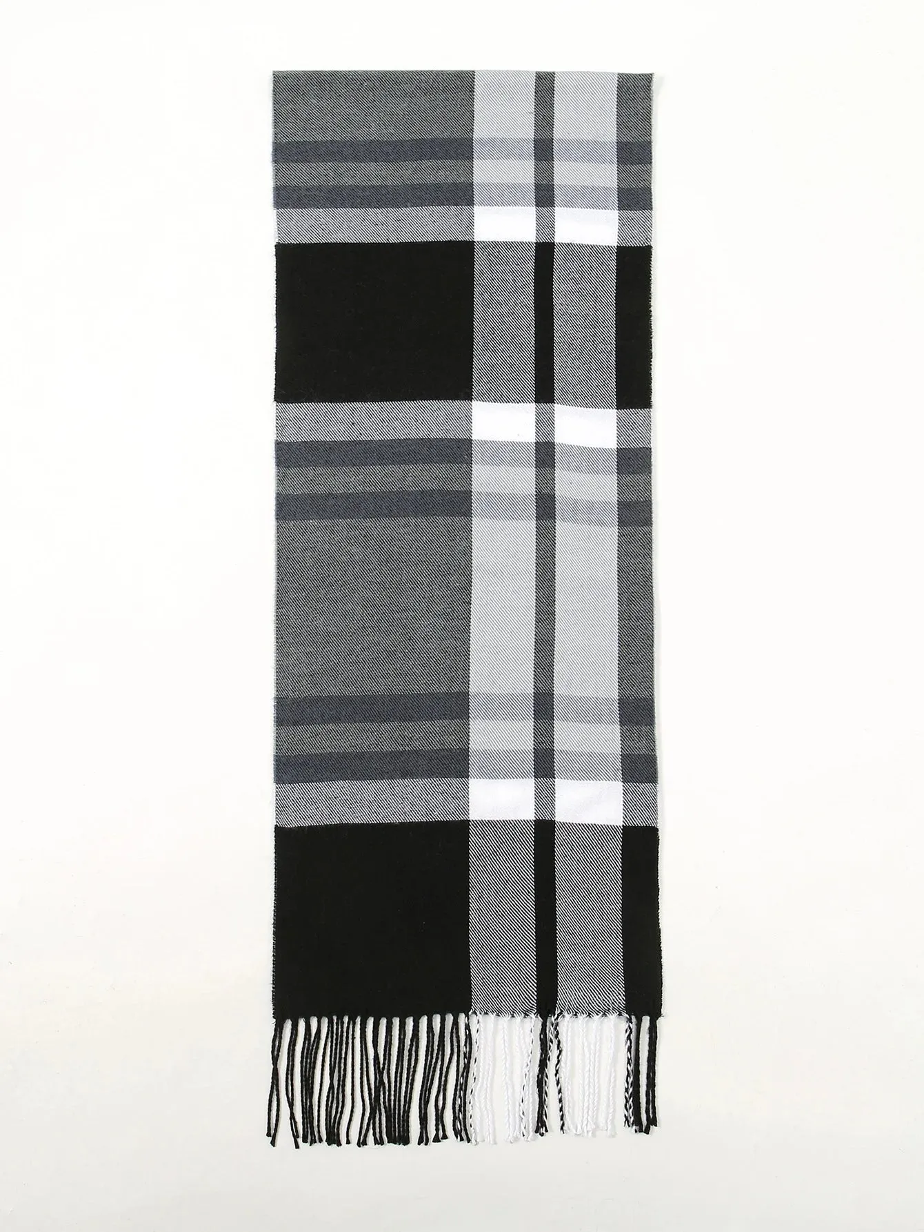 Luxury Plaid Print Warm Travel Cashmere Winter Pashmina Long Casual Scarf