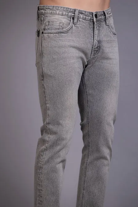 Men Slimfit Grey Jeans