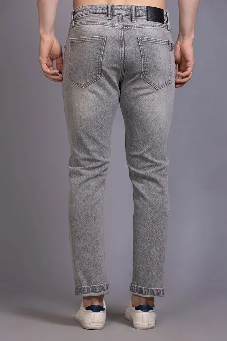 Men Slimfit Grey Jeans