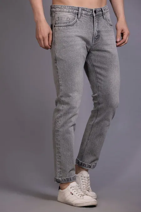 Men Slimfit Grey Jeans