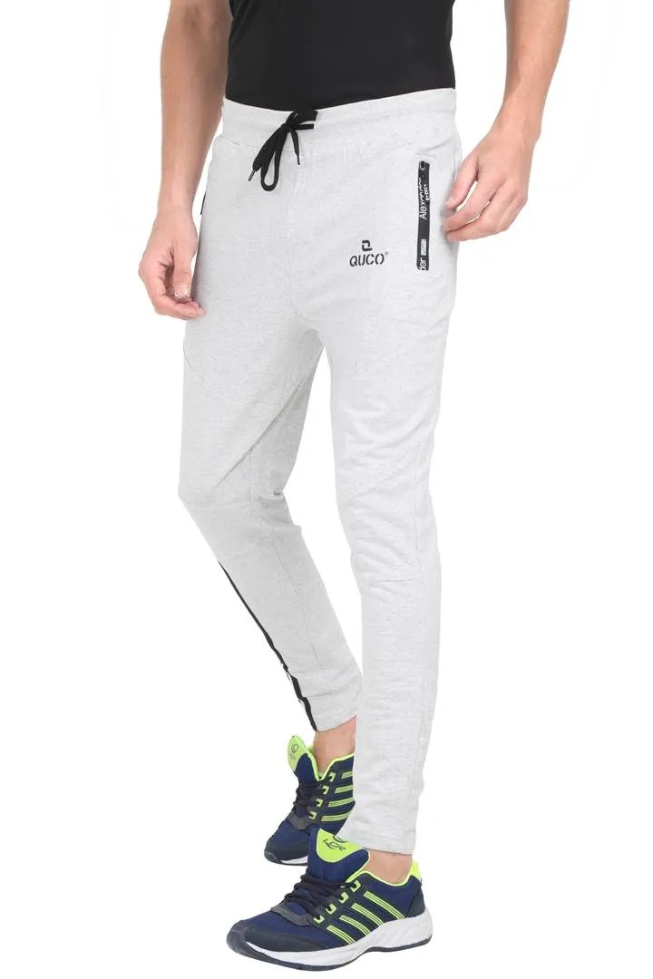 Mens Cotton Fleeze Track Pant - White