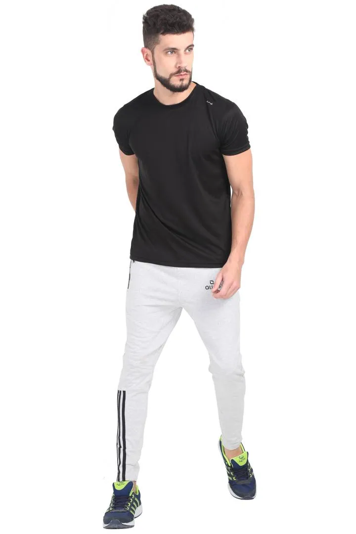 Mens Cotton Fleeze Track Pant - White