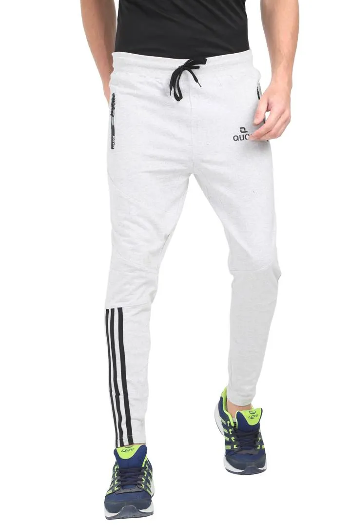 Mens Cotton Fleeze Track Pant - White