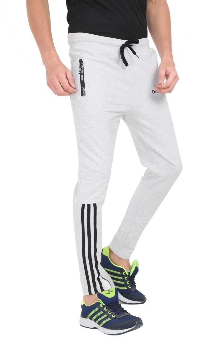 Mens Cotton Fleeze Track Pant - White