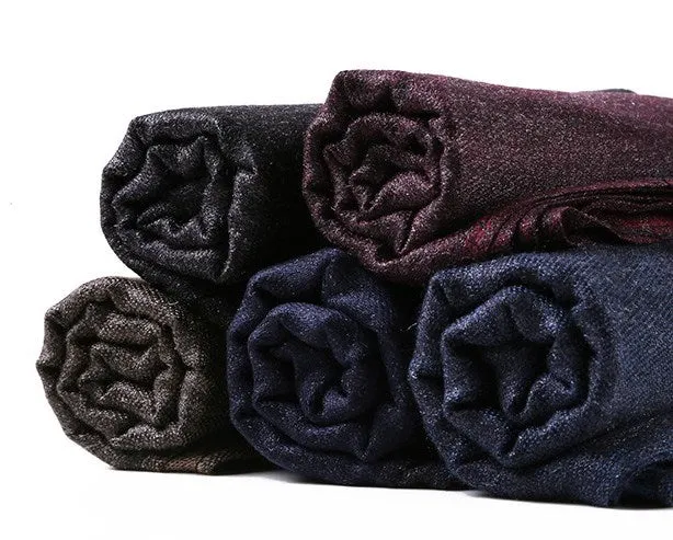 Men's Winter Cashmere Warm Pashmina Shawl Scarf