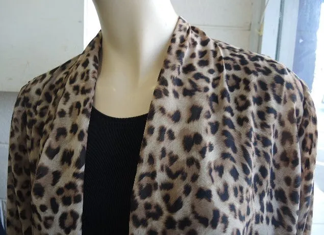 Party Girl Animal Print Chiffon Jacket