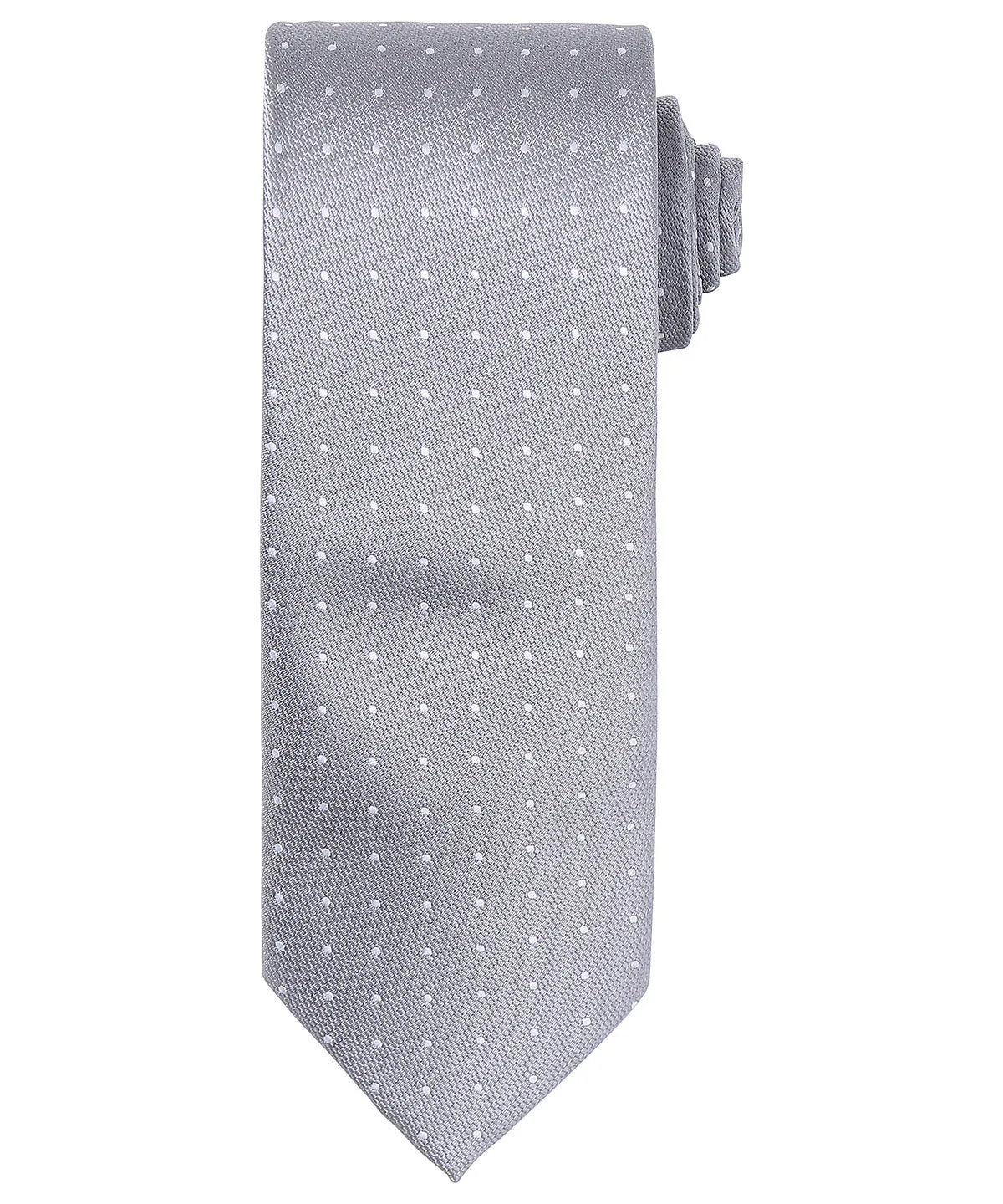 Silver/White - Micro dot tie