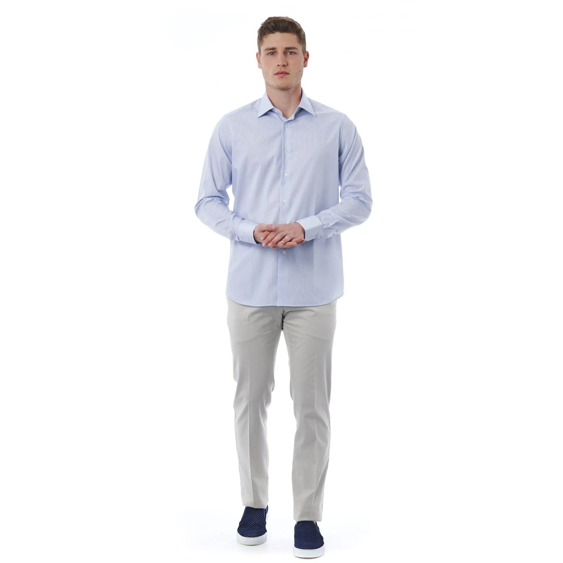 Striped Men Dress Shirts - Bagutta Shirts