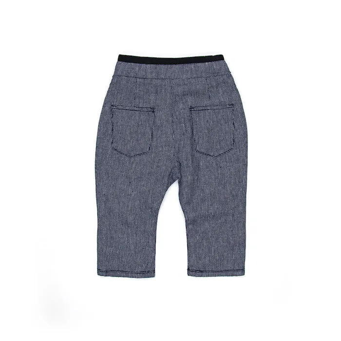 Sudo Mini Colby Linen Pants - Oxford Blue