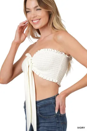 Tie Front Tube Top